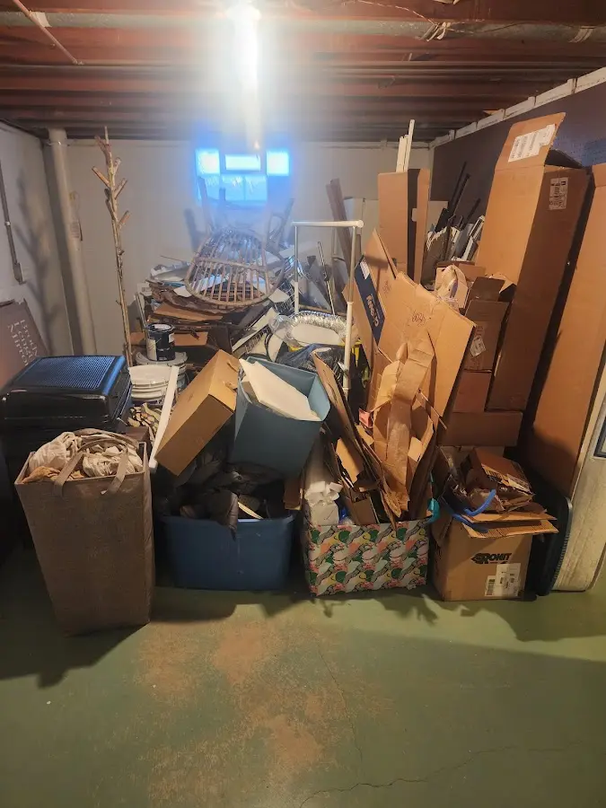 Roll-off dumpster container at job site for Yard Waste Dumpster Rental in River Forest